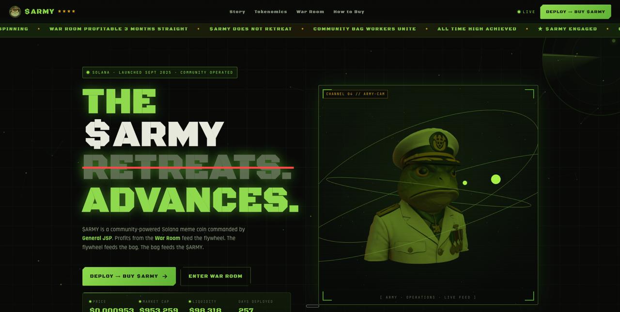 Army site preview